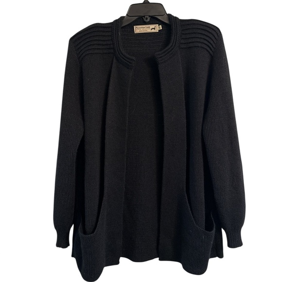 Peruvian Link Cartier Alpaca Sweater Black One Size - Picture 2 of 9